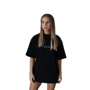 Black print T Shirt